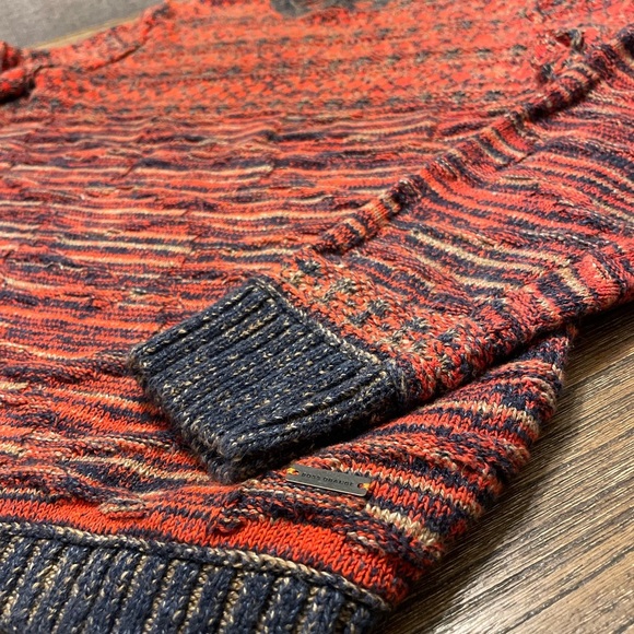 Boss Orange By Hugo Boss Acunito Crew Neck Sweater Size M Cotton 90s Grandpa - Picture 13 of 13